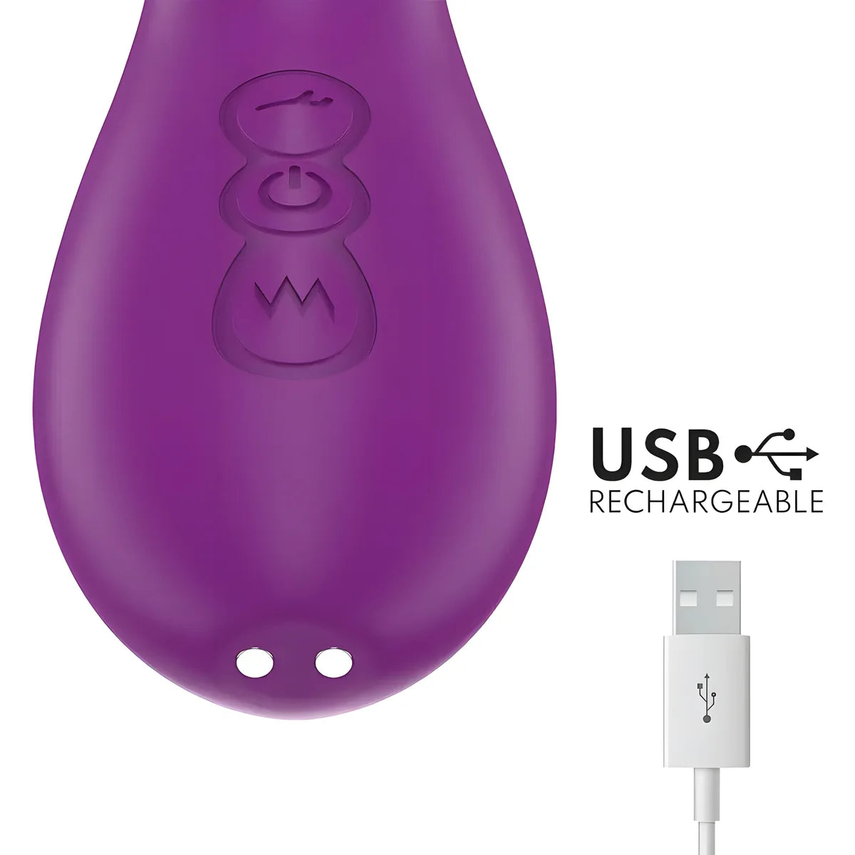 intense ateneo vibrateur multifonction rechargeable 7 vibrations avec langue oscillante et sucer violet