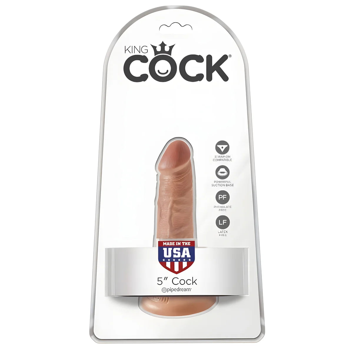 king cock penis realiste 12 cm caramel