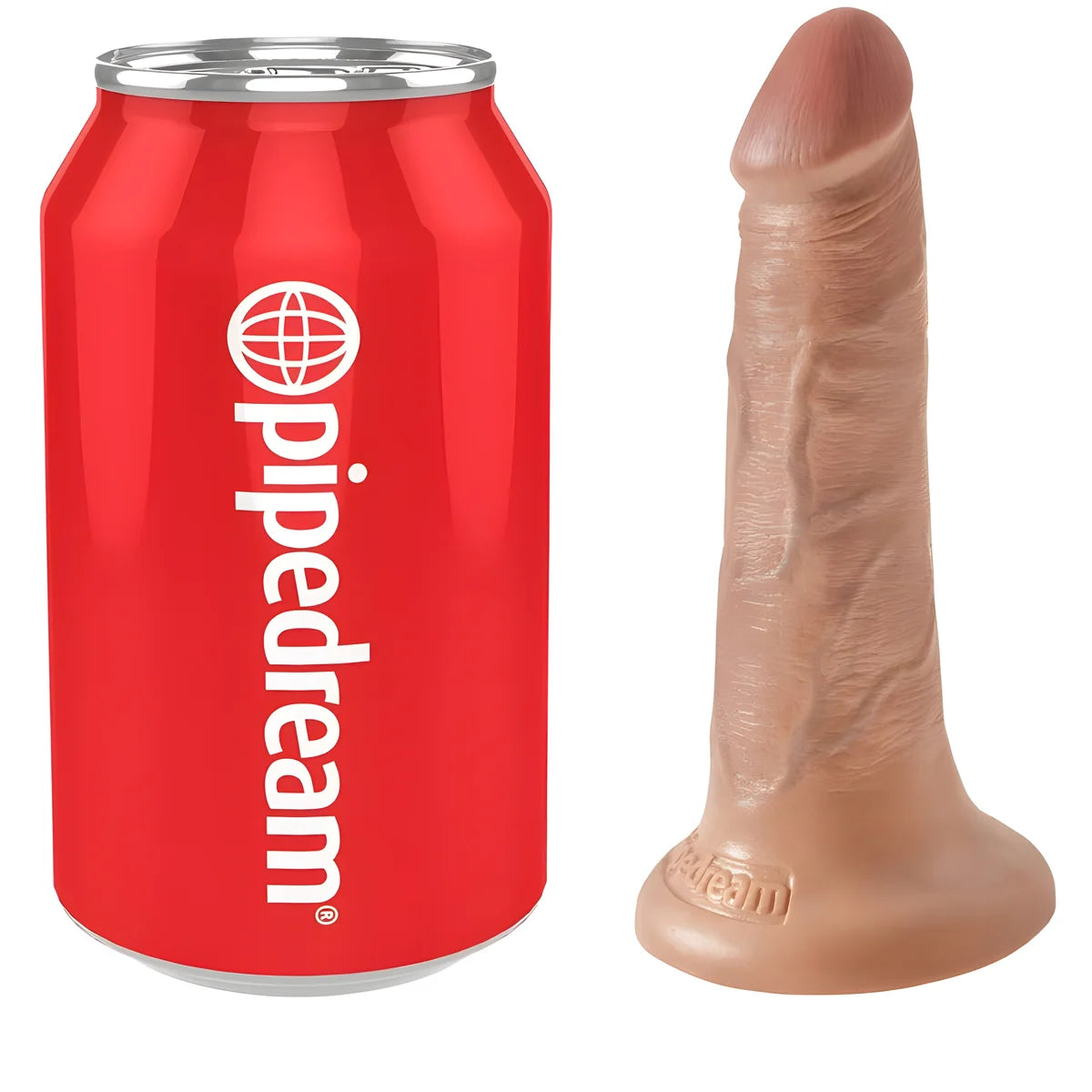 king cock penis realiste 12 cm caramel