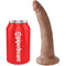 king cock penis realiste 17 5 cm caramel