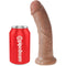 king cock penis realiste 19 5 cm caramel