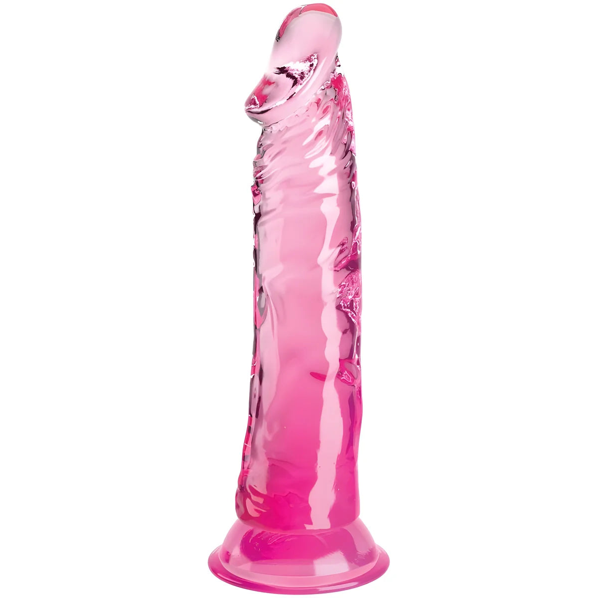king cock clear penis realiste 19 7 cm rose