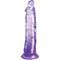 king cock clear penis realiste 19 7 cm violet