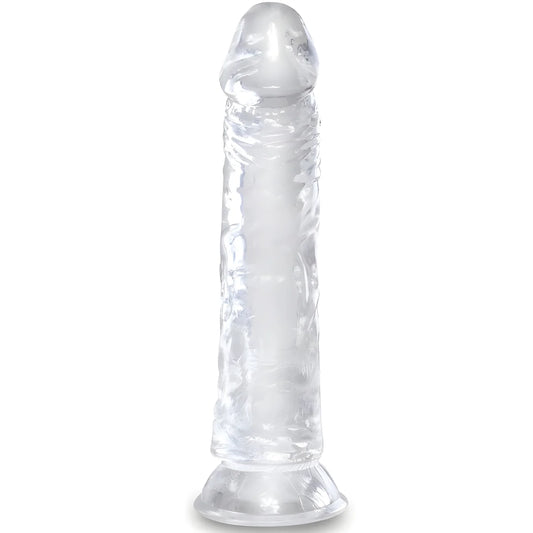 king cock penis realiste clair 19 7 cm transparent