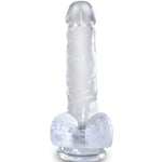 Gode réaliste Ventouse modèle King Cock CLEAR - Vignette | Adopt1toy