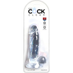 Gode réaliste à ventouse King Cock transparent - Vignette | Adopt1toy
