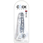 Gode réaliste Ventouse King Cock Transparent - Vignette | Adopt1toy