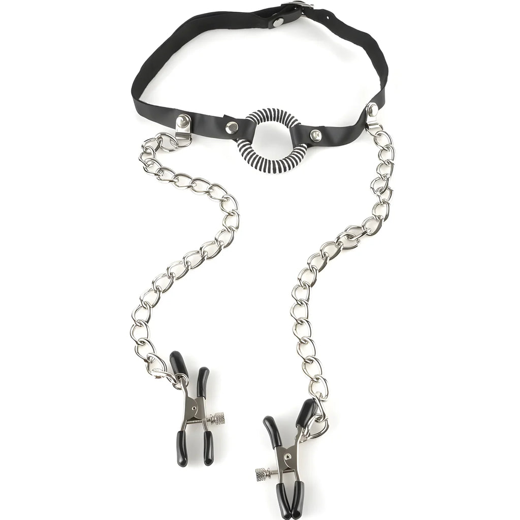 fetish fantasy series gag avec pinces nipple