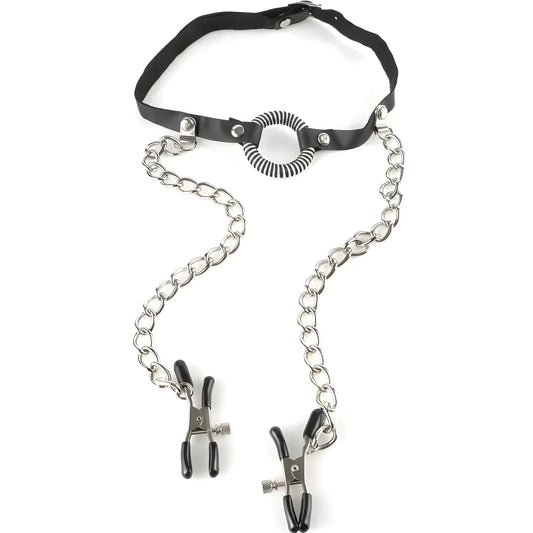 fetish fantasy series gag avec pinces nipple