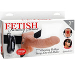FETISH FANTASY SERIES - HARNAIS RÉGLABLE TÉLÉCOMMANDE PÉNIS RÉALISTE AVEC TESTICULES 17,8 CM - Vignette | Adopt1toy