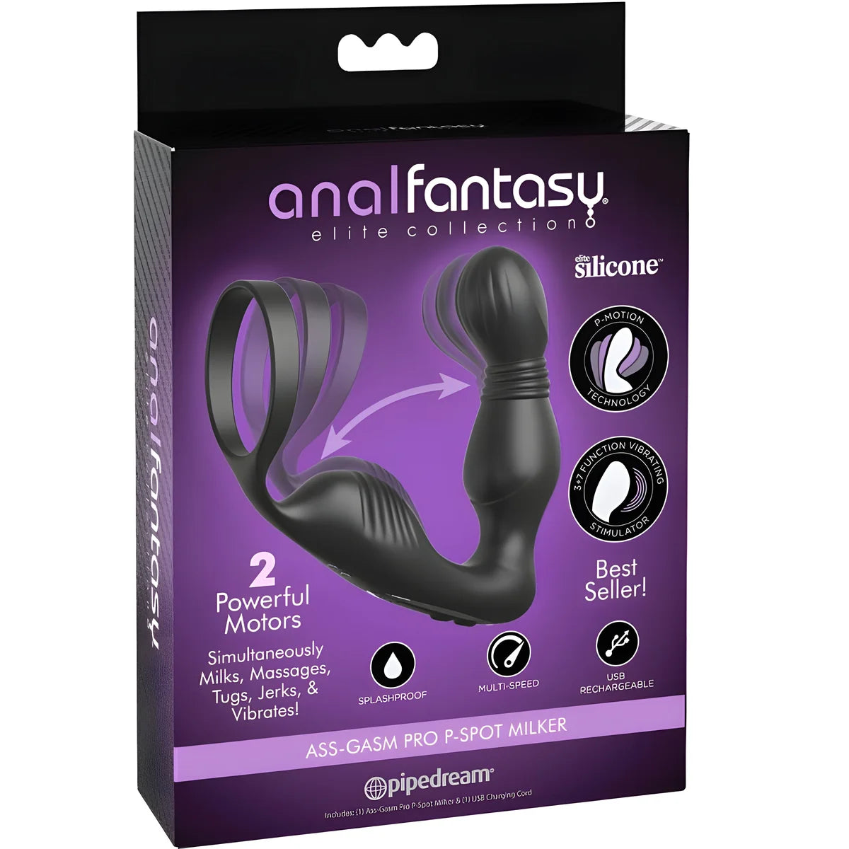 anal fantasy elite collection masseur de prostate vibrant et rechargeable