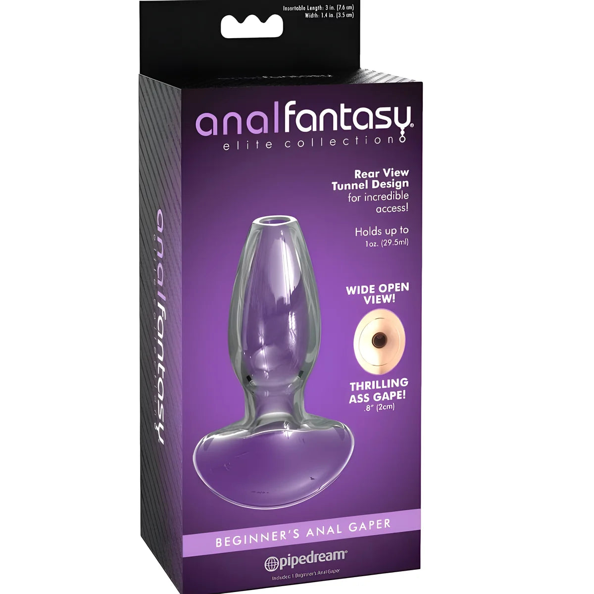 anal fantasy elite collection dilatateur anal gaper pour debutants cristal taille s