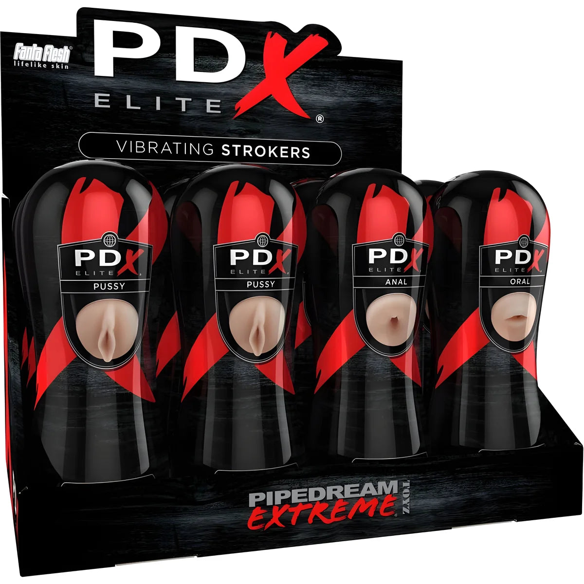 pdx elite ensemble de coureurs 12 unites 6x vagin 3x ano 3x bouche