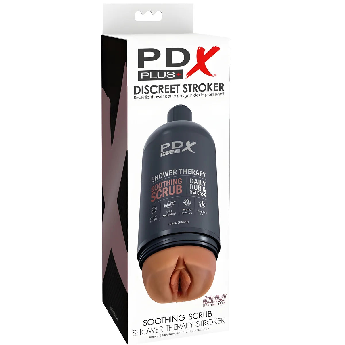 pdx plus masturbateur stroker conception de bouteille discrete scrub apaisant shampooing candy