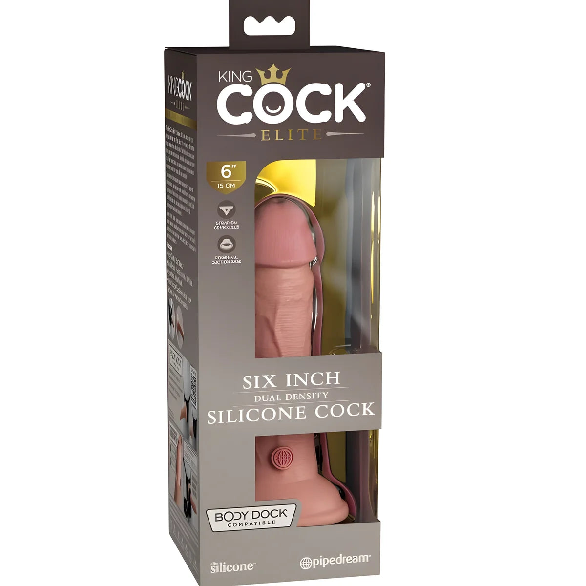 king cock elite gode realiste en silicone 15 2 cm