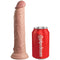 king cock elite vibrateur gode realiste telecommande en silicone 23 cm