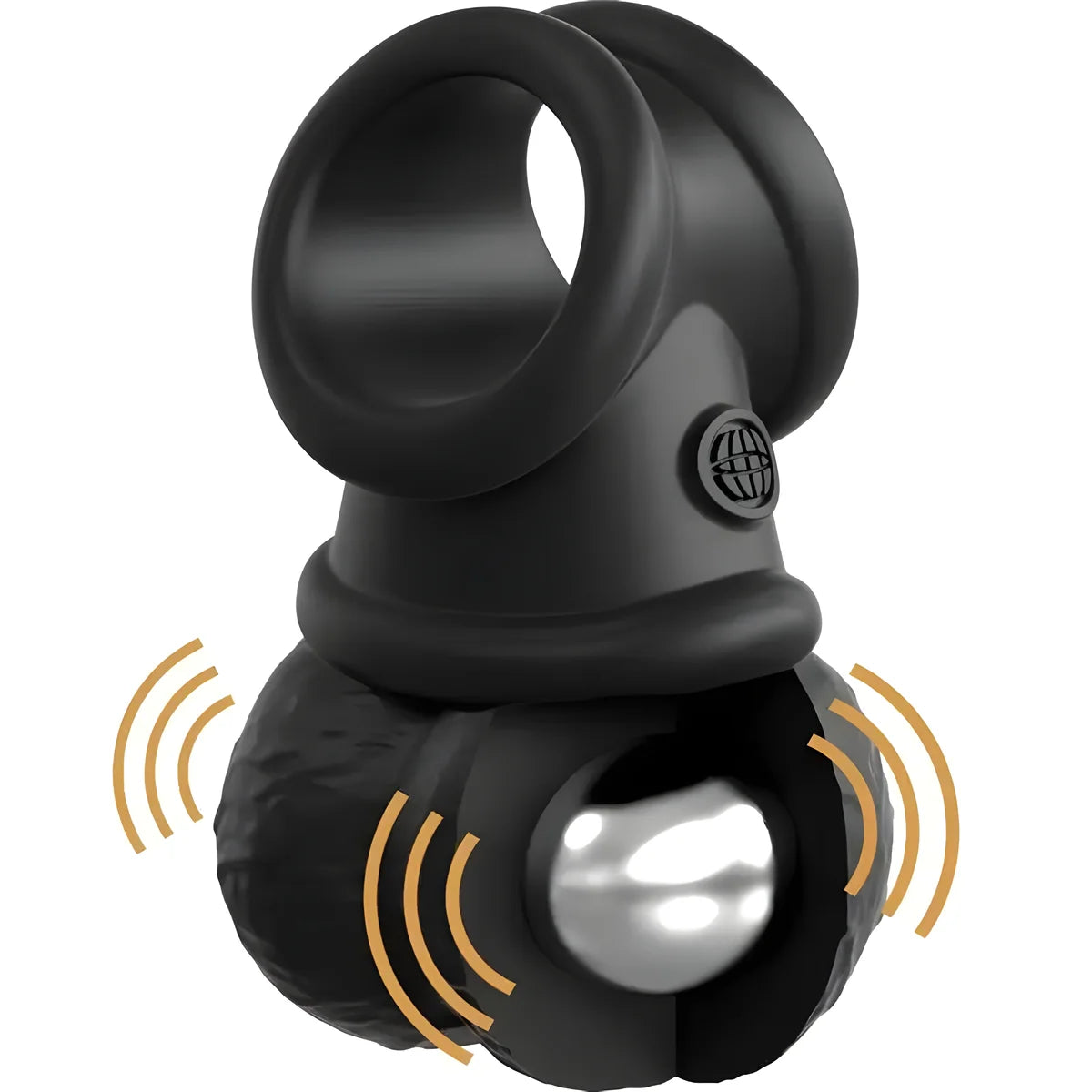 king cock elite anneau avec testicule vibrant silicone