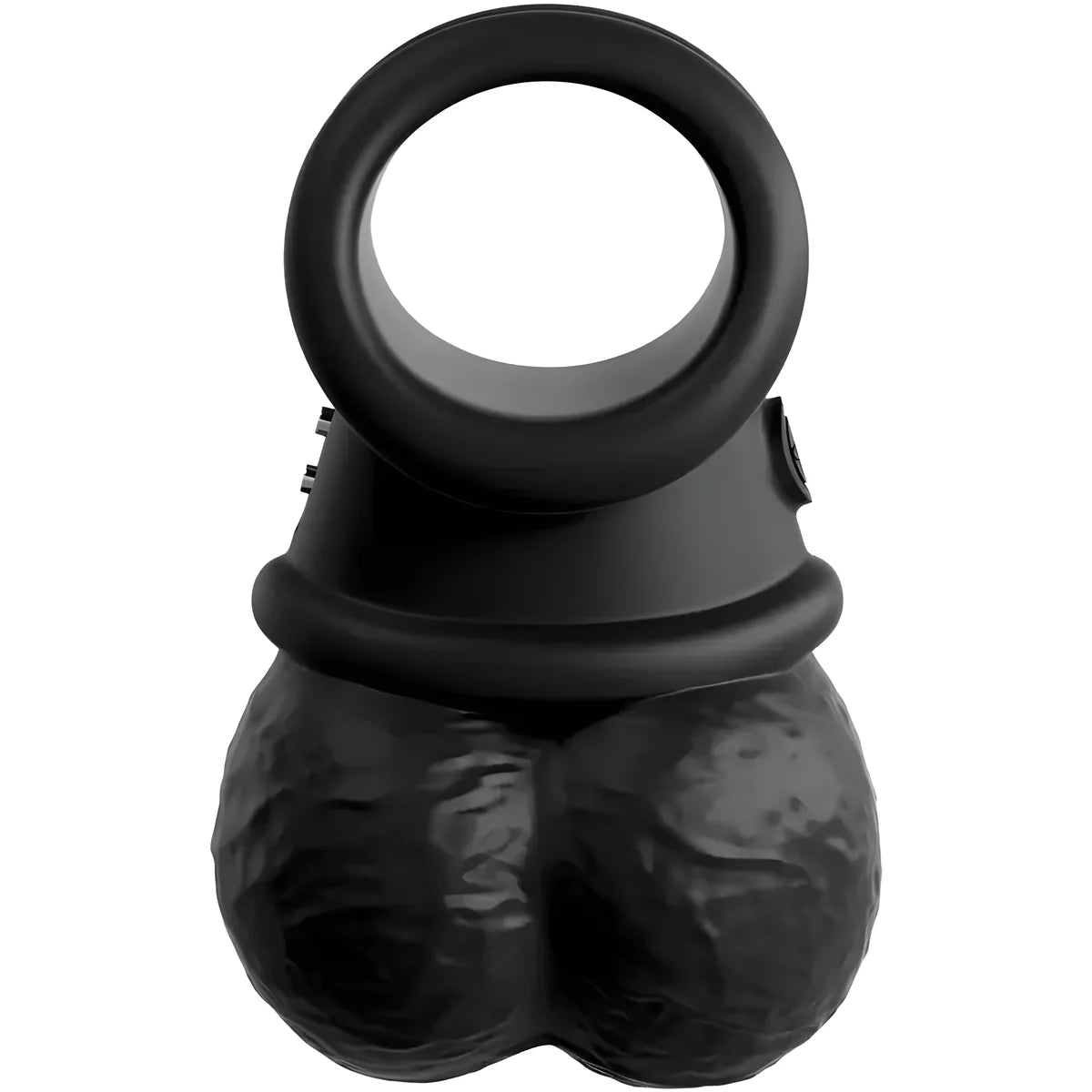 king cock elite anneau avec testicule vibrant silicone