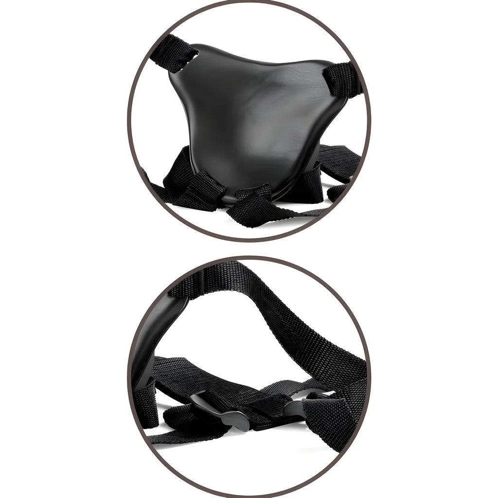 king cock elite harnais reglable confortable avec gode 17 8 cm