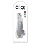 king cock clear gode avec testicules 15 2 cm transparent