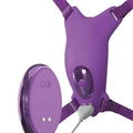 fantasy for her harnais papillon vibrant rechargeable telecommande violet