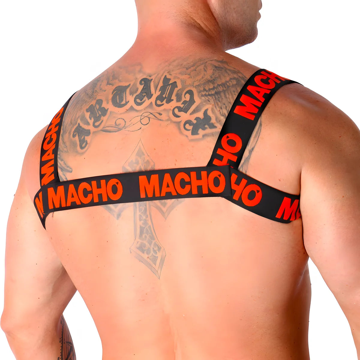 macho harnais double rouge