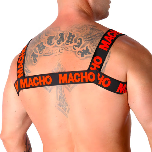macho harnais double rouge