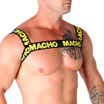 Harnais double Macho pour un confort sensuel JAUNE - Vignette | Adopt1toy