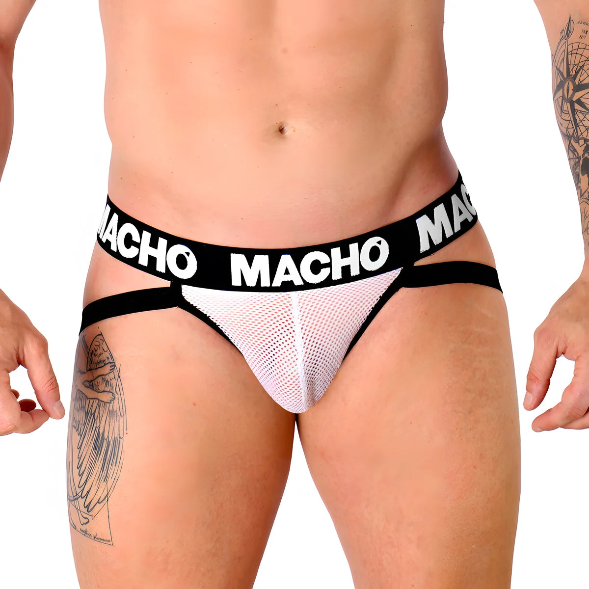 macho mx26x1 jock grid blanc s