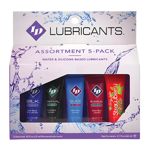 id juicy lube assortiment de 5 tubes de lubrifiant 12 ml