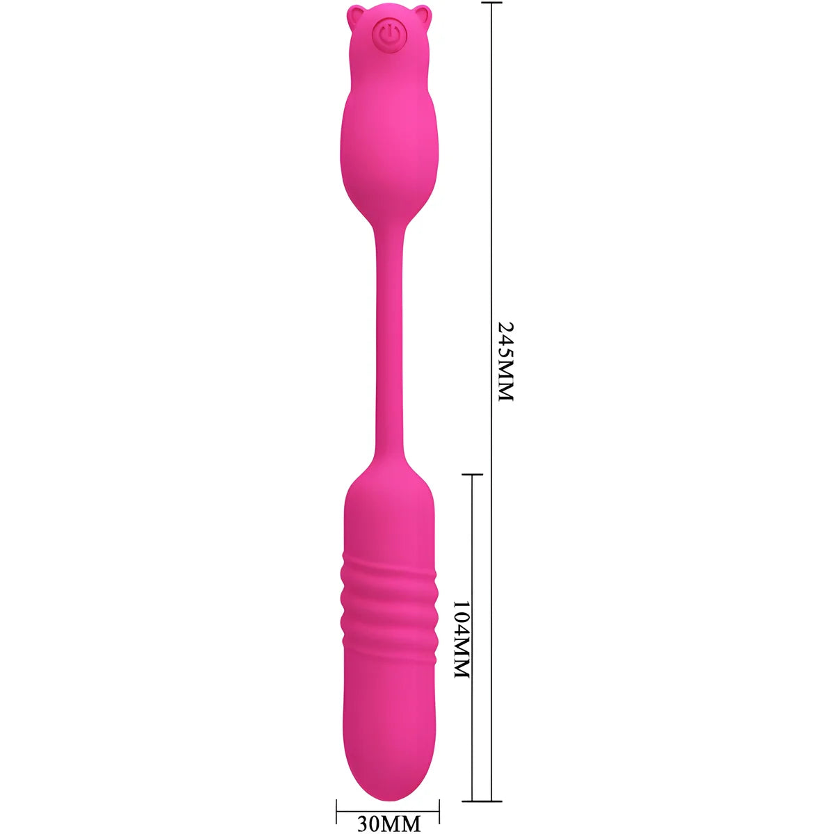 pretty love nobikuma balle vibrante en silicone rose