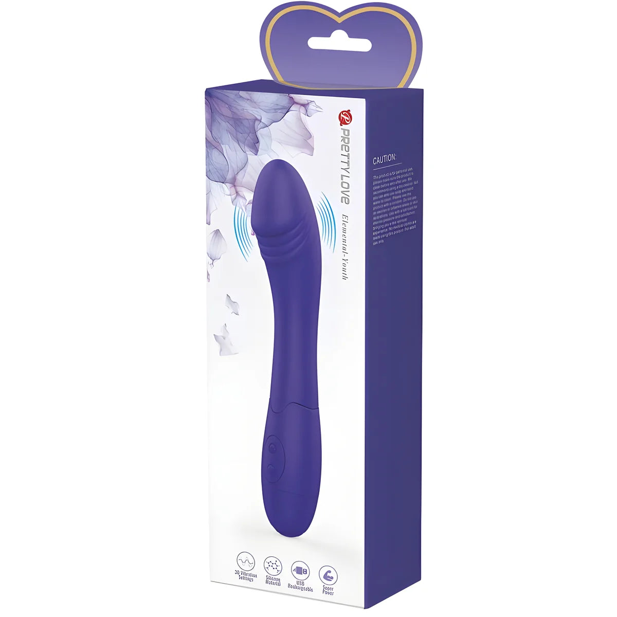 pretty love dildo vibrateur violet elemental youth