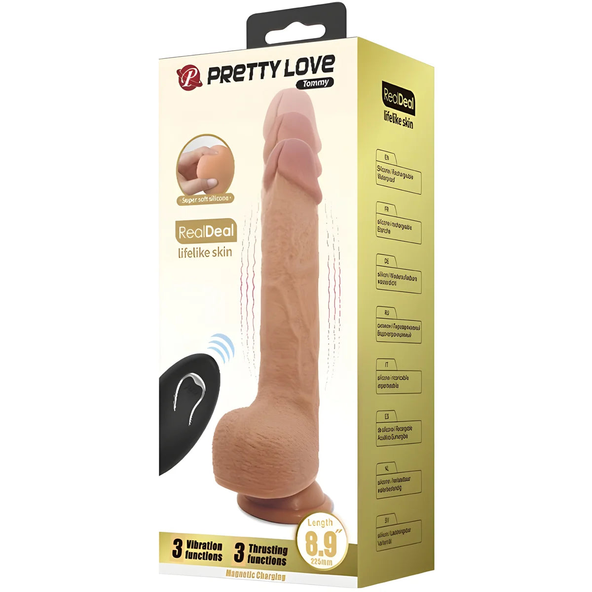 pretty love vibrateur gode realiste tommy 22 5 cm