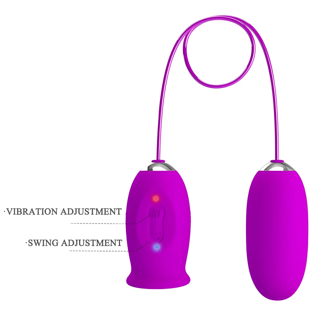 pretty love vibrateur rechargeable daisy dual egg violet