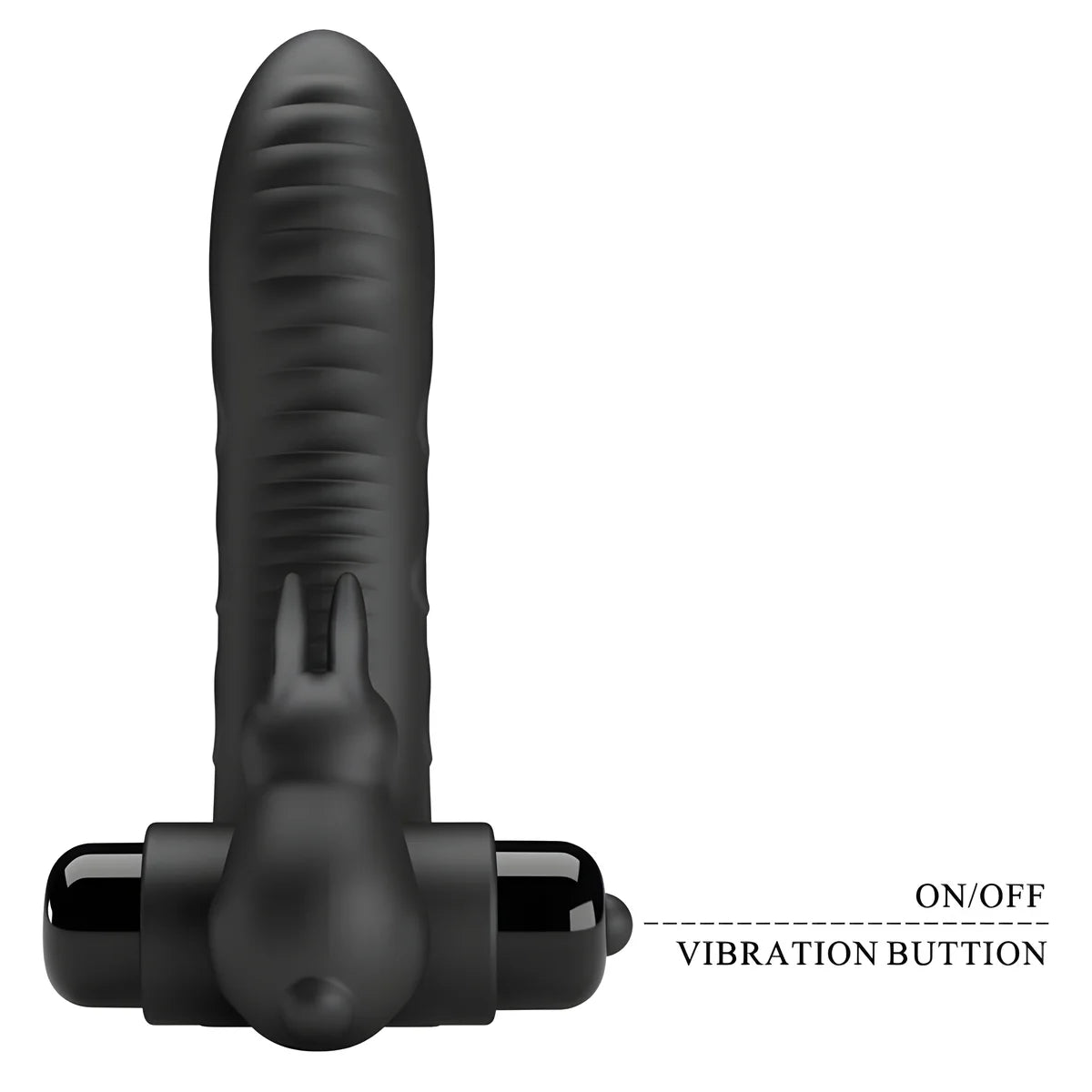 pretty love couvercle de doigt vibrateur lapin noir vance