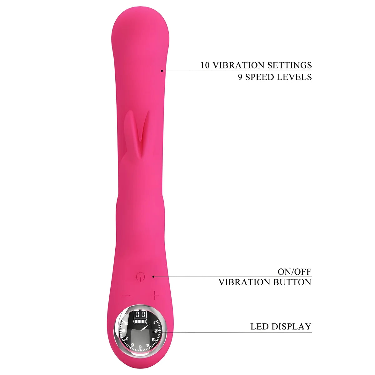 pretty love vibrateur lamar lapin et point g rose