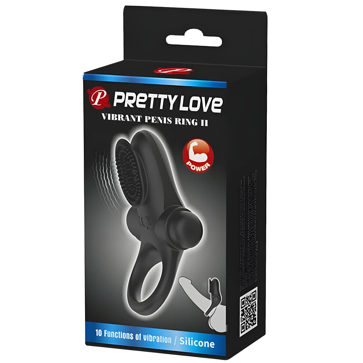 pretty love vibrator ring ii pour le penis noir