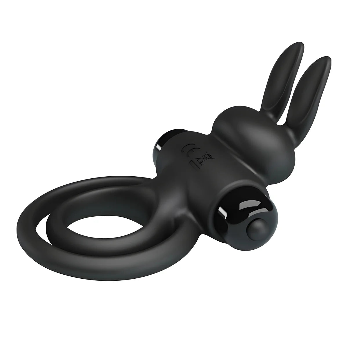 pretty love anneau de lapin vibrator iii pour penis noir