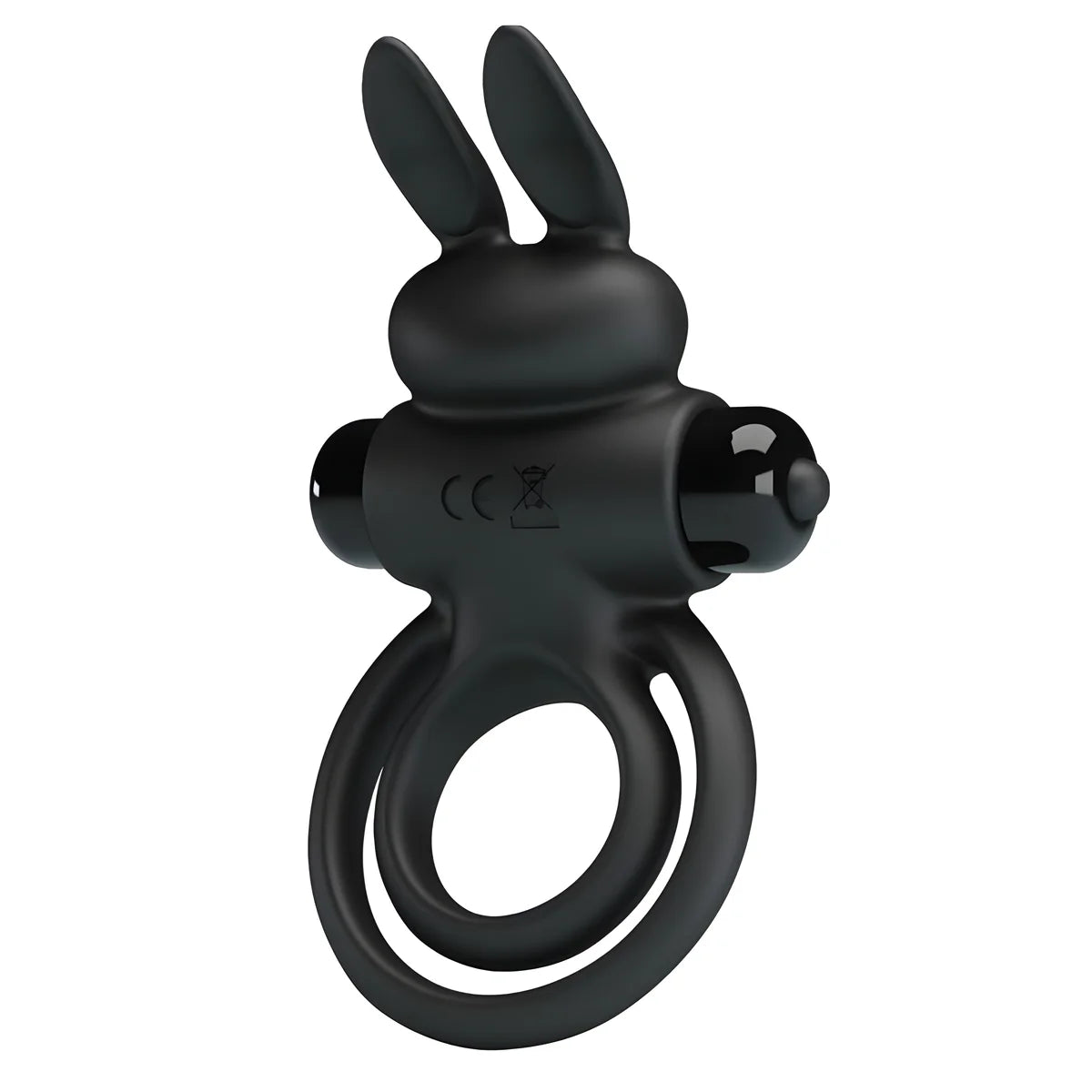 pretty love anneau de lapin vibrator iii pour penis noir