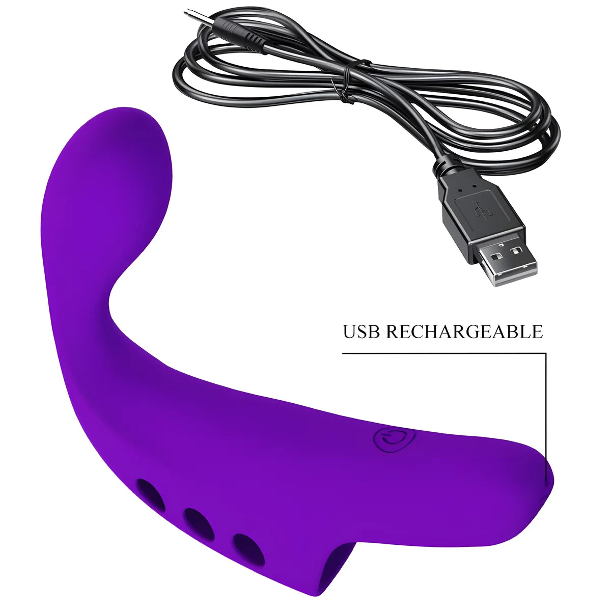pretty love vibrateur doigt rechargeable gorgon violet