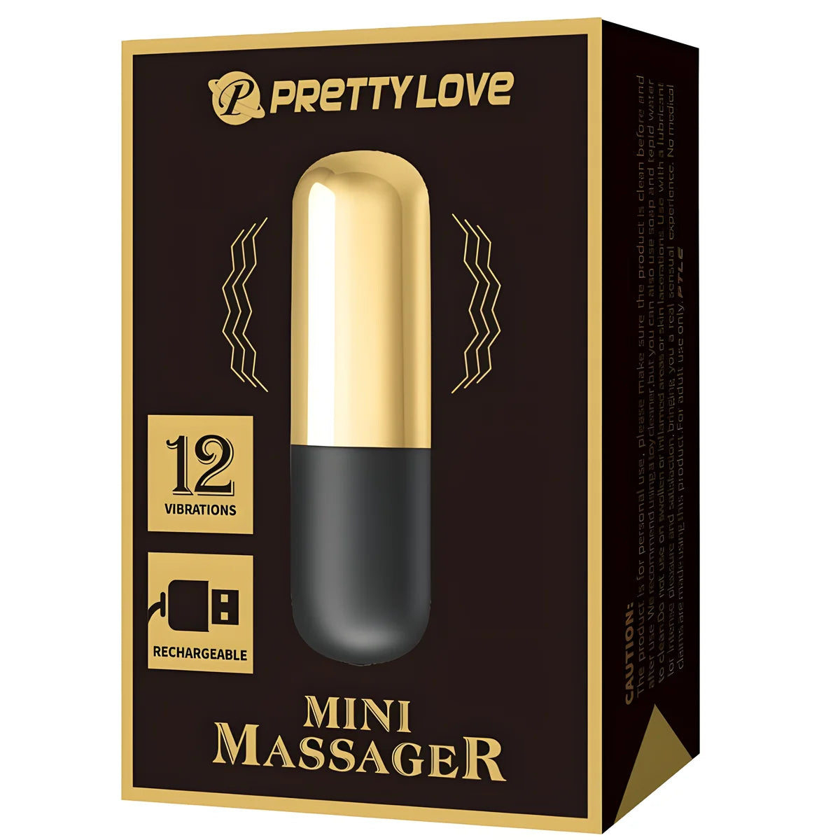 pretty love vibrateur bullet rechargeable dor