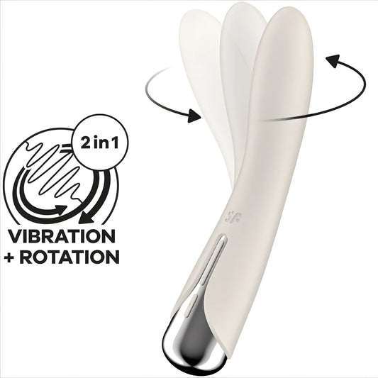 satisfyer spinning vibe 1 vibrateur rotateur g spot rouge