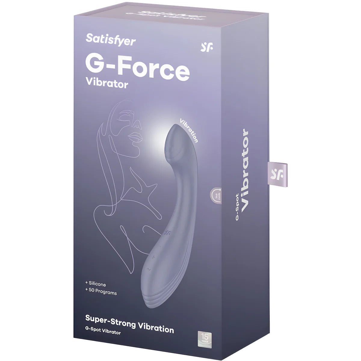 satisfyer stimulateur vibrateur g force g spot rose