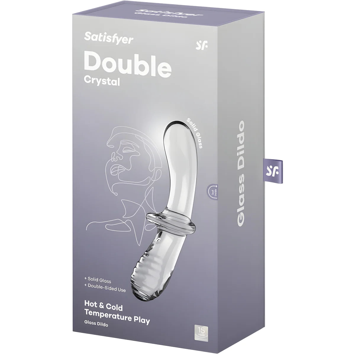 satisfyer gode double cristal transparent