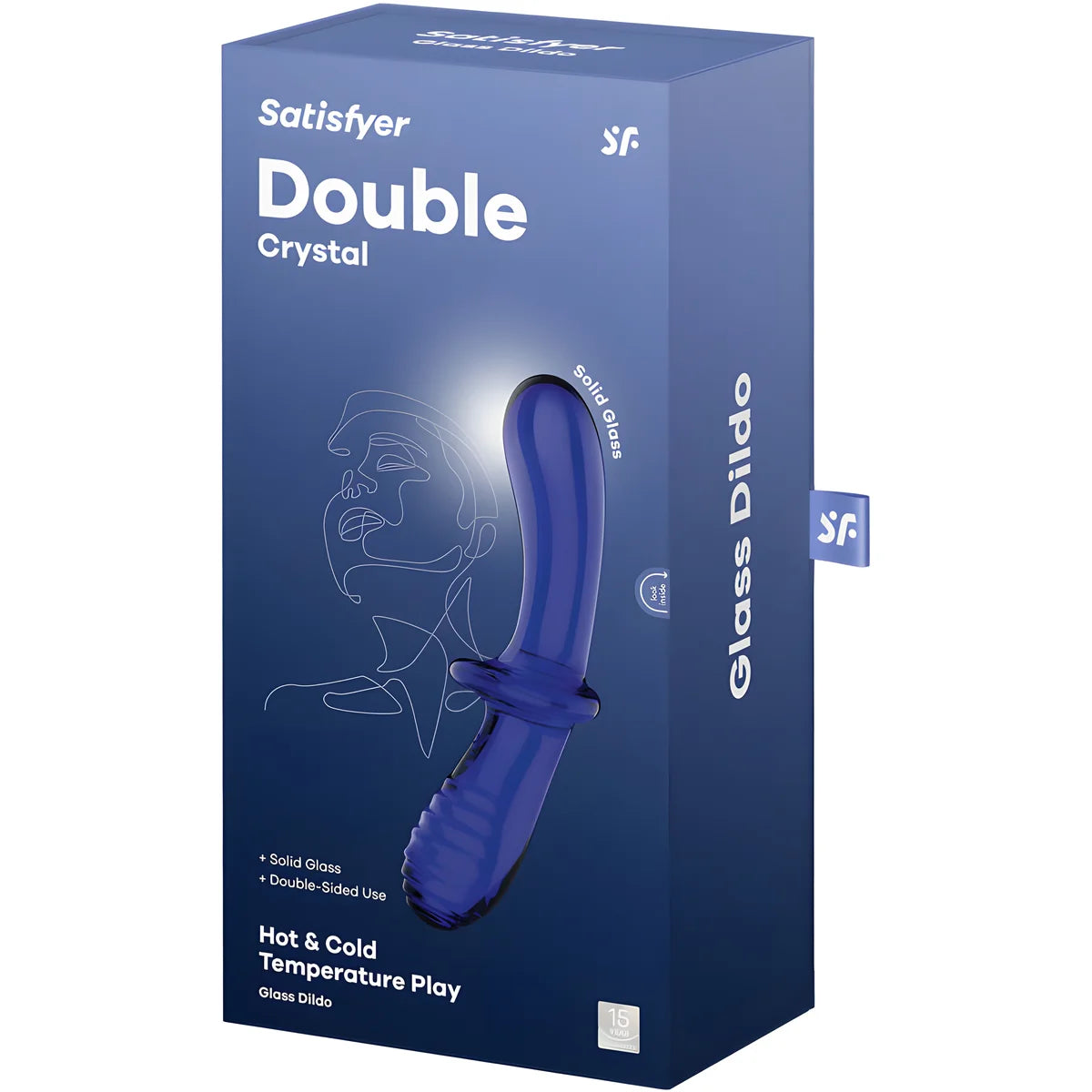 satisfyer gode double cristal transparent