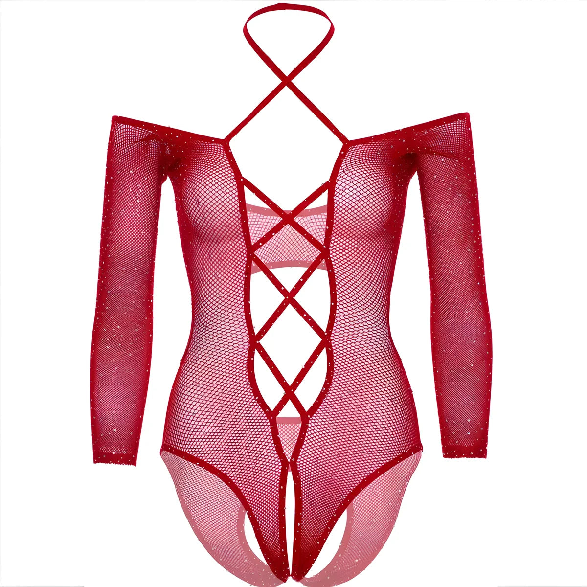 leg avenue corps crothless avec rouge brillant