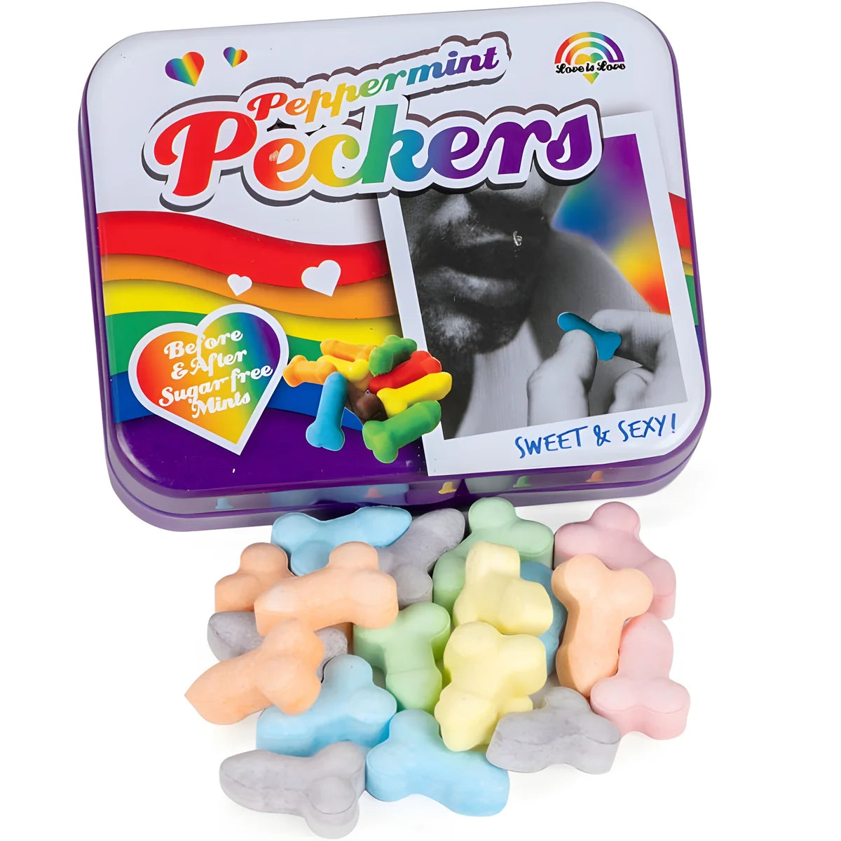 spencer fleetwood bonbon arc en ciel a la menthe peckers