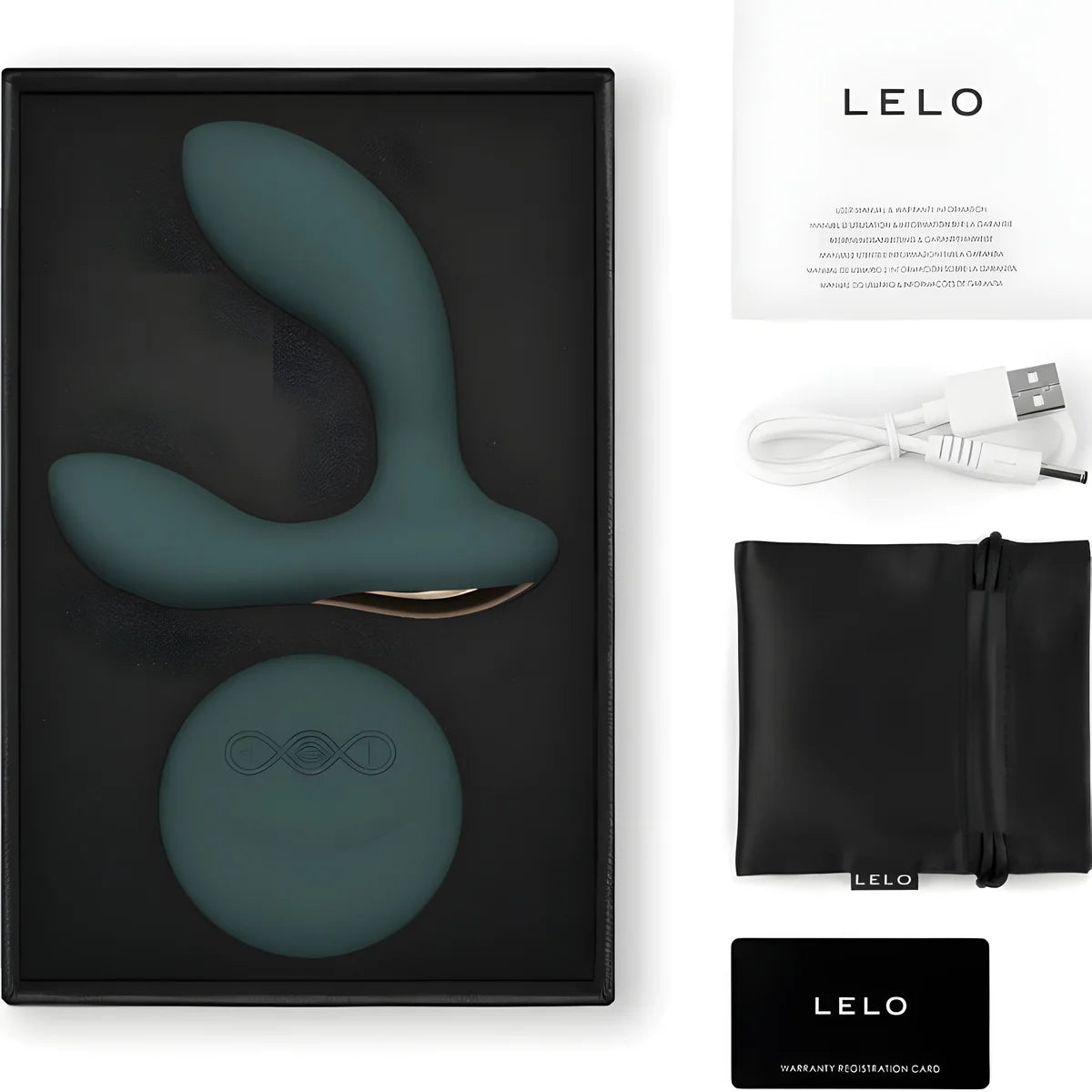 lelo masseur de prostate telecommande hugo 2 vert vert