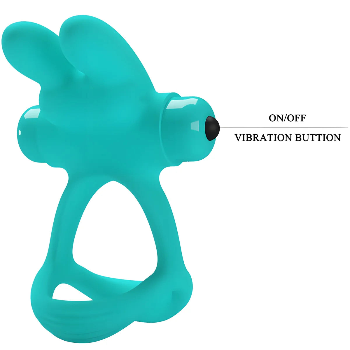 pretty love anneau vibrateur lapin vert dante