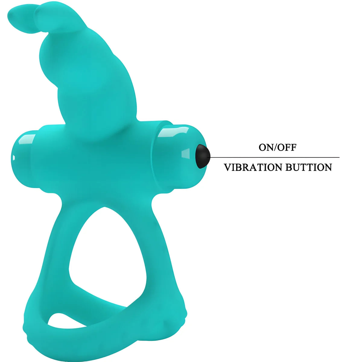 pretty love anneau vibrateur lapin vert figgy